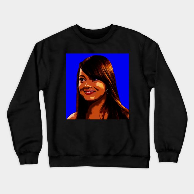 emma stone Crewneck Sweatshirt by oryan80